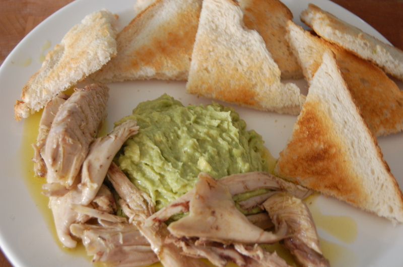 Poached_rabbit_and_guacamole_2