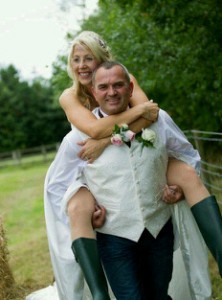 We got married last Saturday…in our wellies!