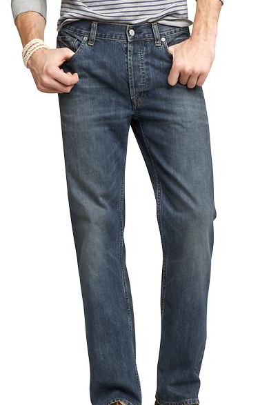 Mid blue men's jeans from Gap