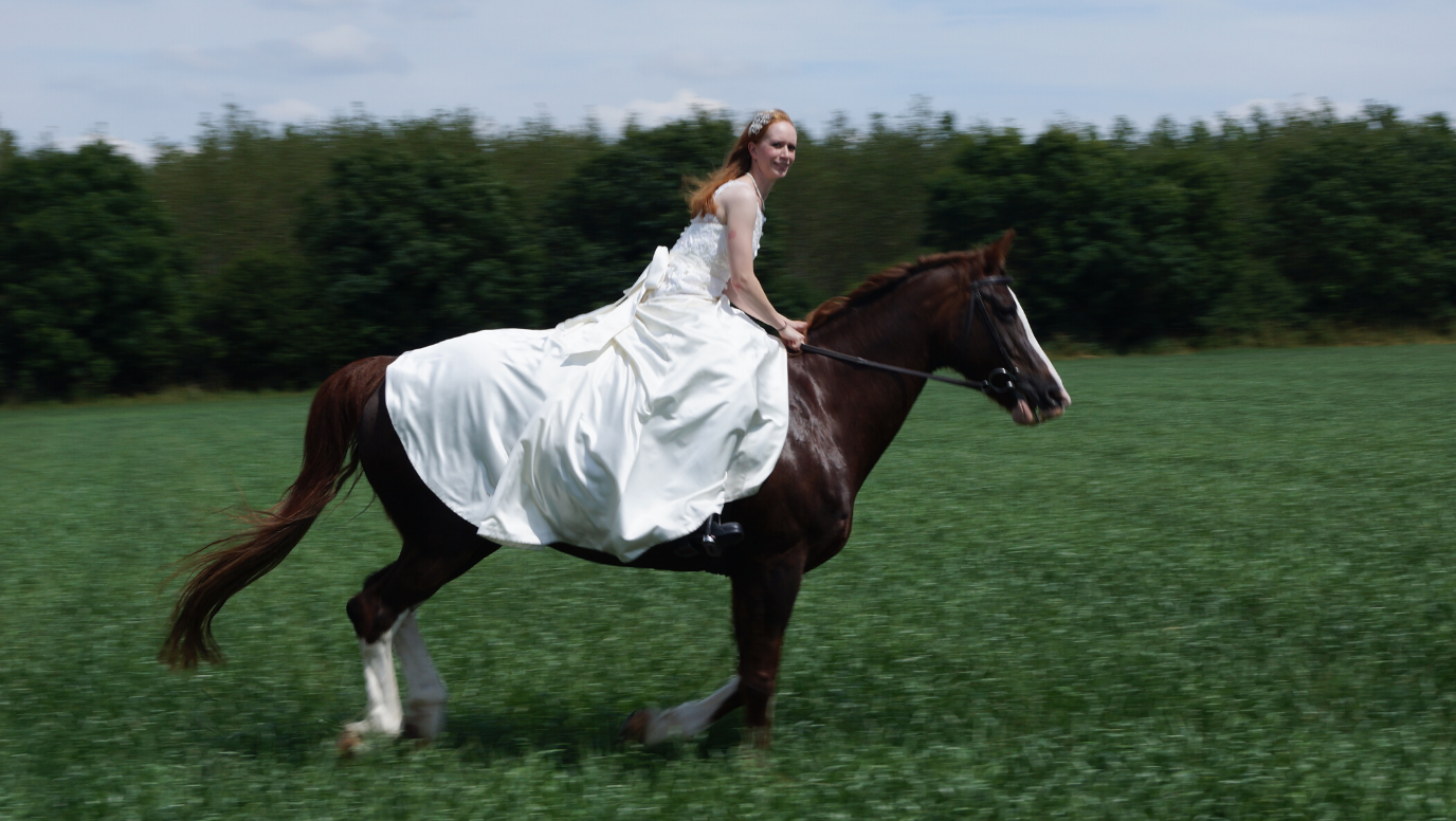 Sophie & Edward: happy, hitched and horse loving