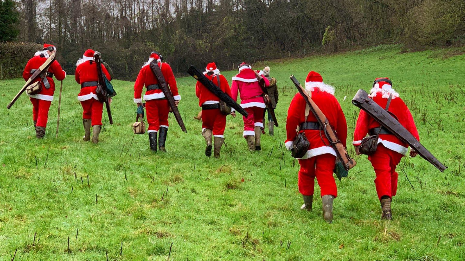 Santa’s on the pull at EJ Churchill shooting ground