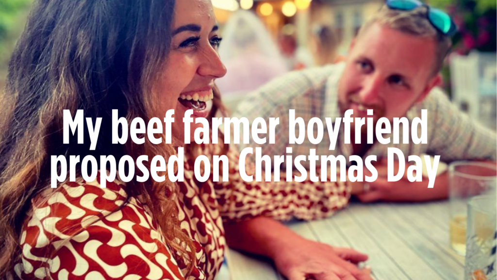 Holy cow! Beef farmer proposes on Christmas Day
