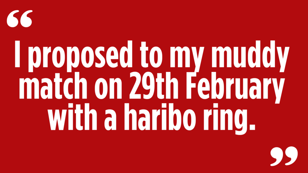 Farmer’s daughter makes Leap Year proposal with a Haribo ring